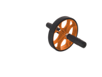Orange and black ab exercise wheel