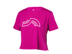 Crivit sieviešu sporta T-krekls fuksijas krāsā ar baltu logotipu