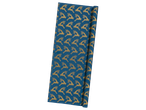 Crelando glitter wrapping paper with golden reindeer pattern on a blue background