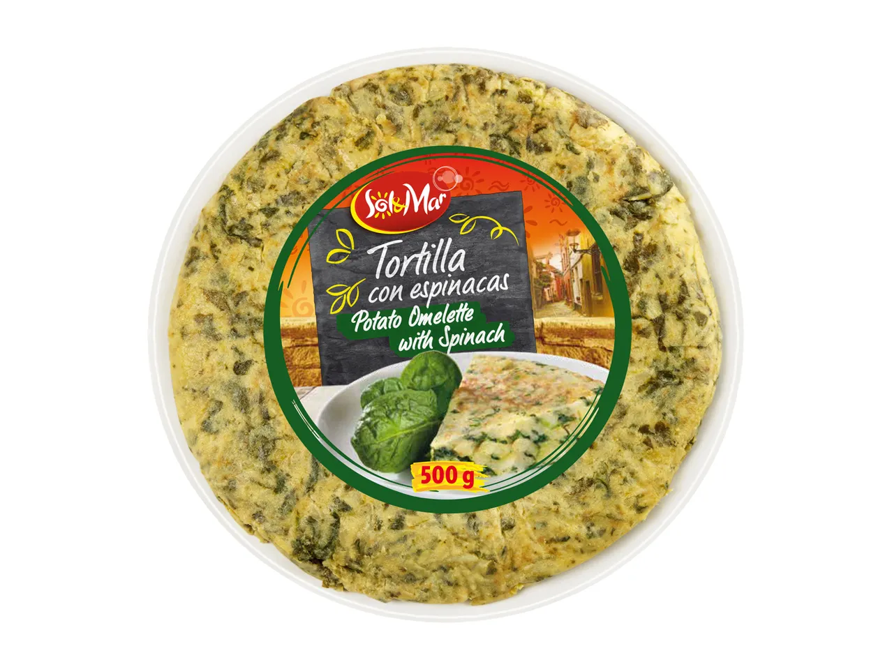 Sol&Mar potato and spinach omelette.
