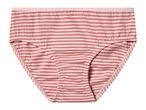 Pink and white striped women's briefs