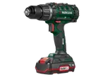 PARKSIDE® 20V Cordless Drill Driver with battery, green and black with red accents.