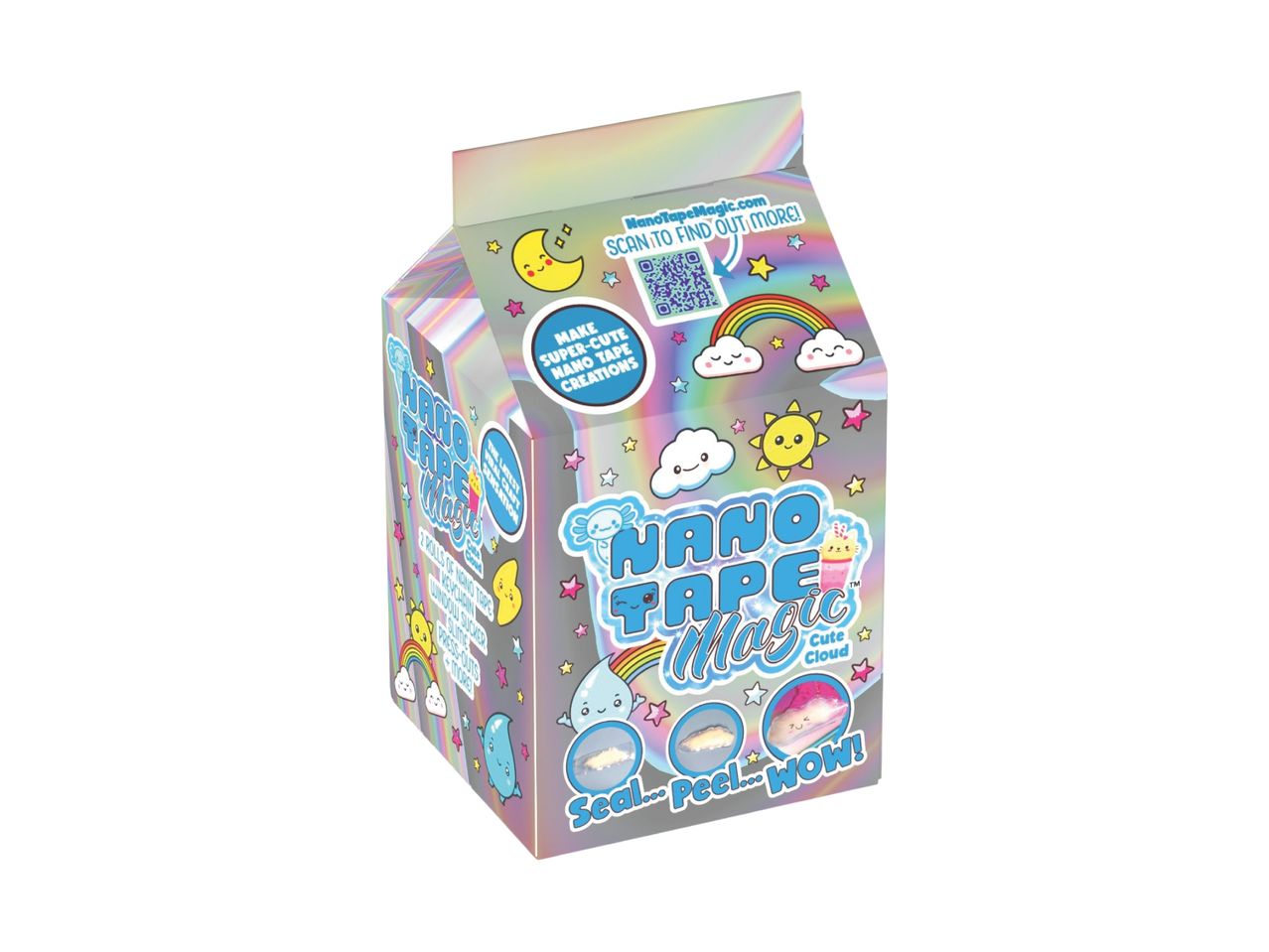 Nano Tape Magic kit with cute cloud theme, featuring DIY tape creations.