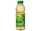 Freeway IJsthee Groen 0,5L fles met een groen etiket en een veganistisch logo.