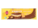 Barra de chocolate Fin Carre Kingsize Choco & Biscuit, 300g, com cacau Fairtrade.