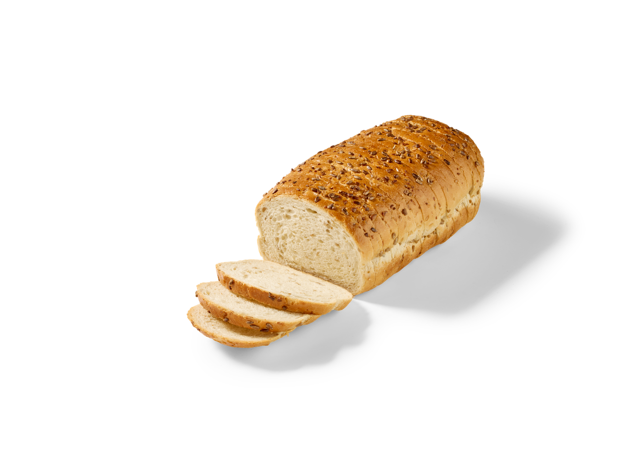 Gesneden zonnebloempittenbrood.