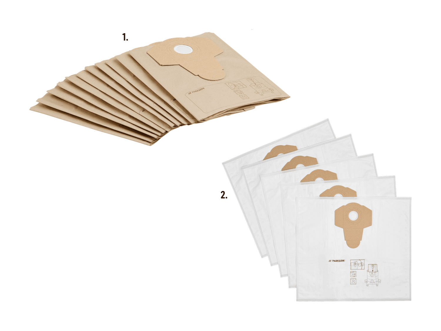 Parkside - Set Di 5 Filtri Di Ricambio Per Aspirapolvere PNTS 1300 C3 - Foto 9