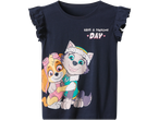 Mörkblå t-shirt för flickor med Paw Patrol-tryck.