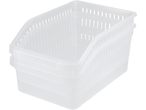 Coșuri de depozitare transparente Silvercrest® pentru bucătărie, stivuite