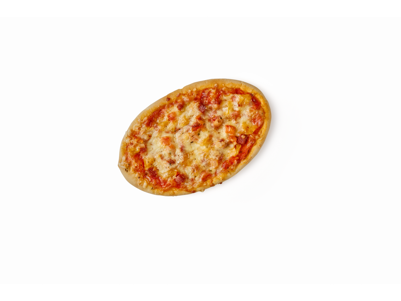Käsepizza mit Tomatensauce.