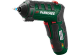 Șurubelniță cu acumulator PARKSIDE PSSA 4 B2, verde și negru, cu bit albastru