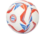 Witte voetbal met FC Bayern München-logo en rood-blauwe patronen