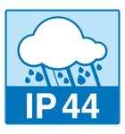 IP44 oznaka za zaštitu od prskanja vodom.