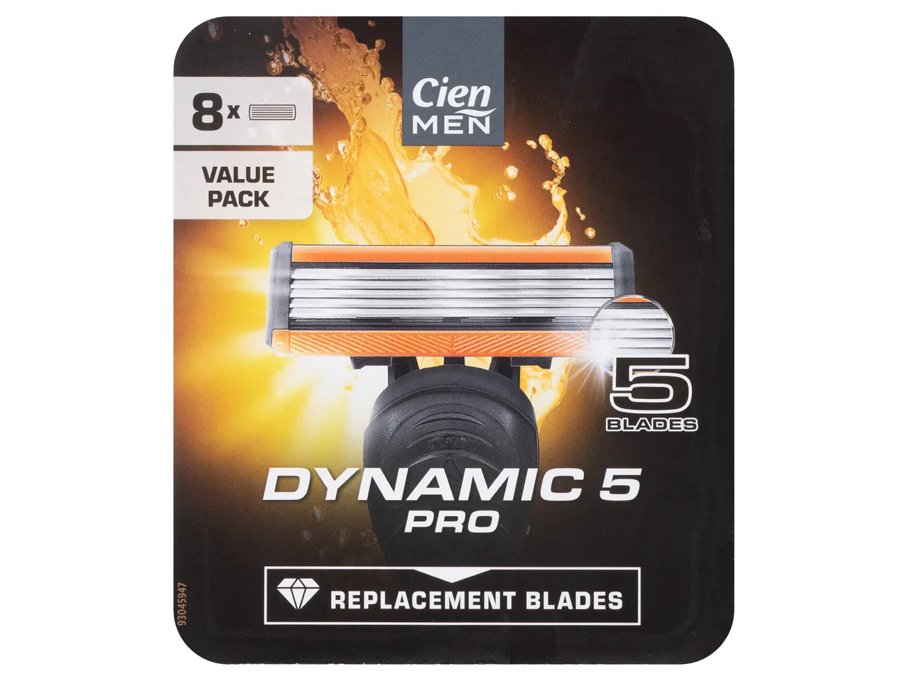 Cien Men Dynamic 5 Pro borotvabetétek, 8 darabos értékcsomag.