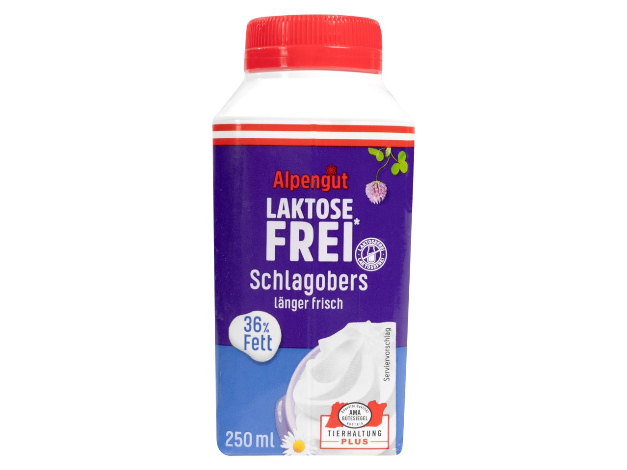 Alpengut laktosefreier Schlagobers mit 36% Fett, 250 ml
