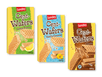 Tre pakker Cent-Wafers i smagsvarianterne citron, vanilje og chokolade.