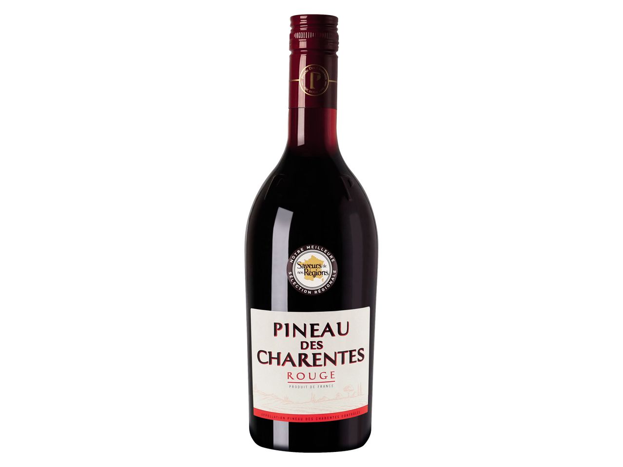 Vin rouge Pineau des Charentes.