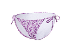 Ljubičaste bikini gaćice sa cvetnim dezenom i vezicama.