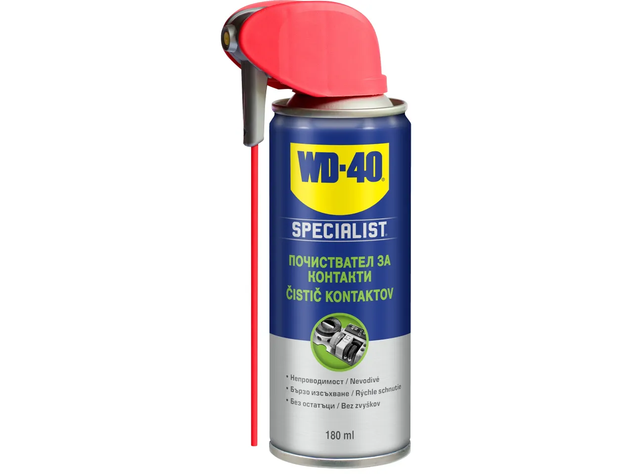 WD-40 Specialist почистващ спрей за контакти, 180 мл