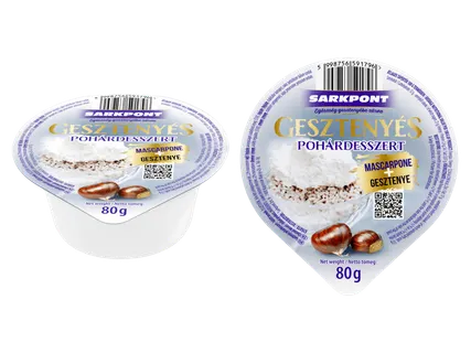 Gesztenyés pohárdesszert