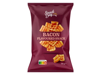 Baconízű snack