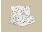Livarno Microfibre Sateen Duvet Cover Set with a botanical pattern
