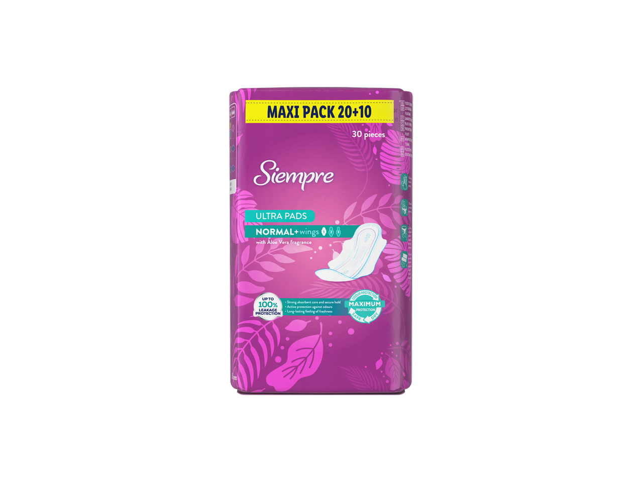 Siempre ultra vékony betétek szárnyakkal, maxi kiszerelésben.