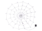 LIVARNO home LED Spider Web with purple lights and a small spider decoration.