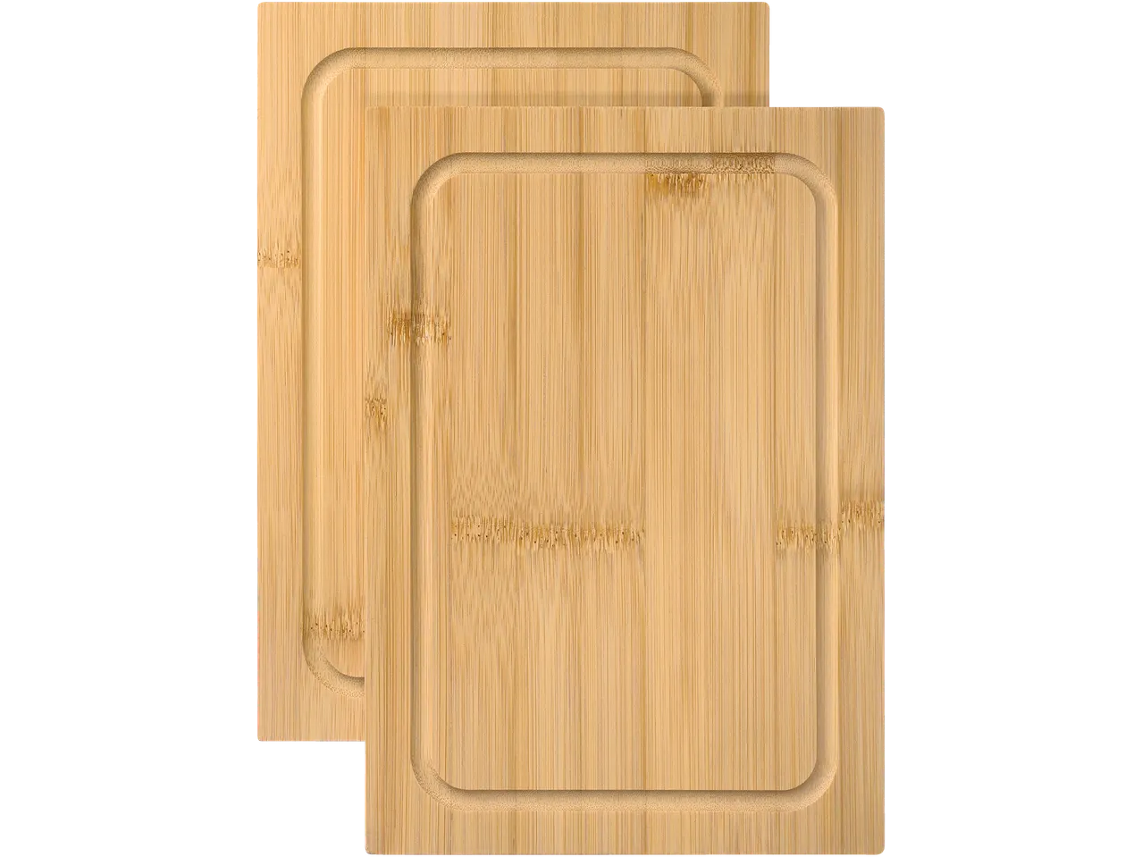 SILVERCREST® Bamboo Chopping Boards, set of two, with juice grooves
