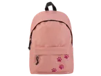 CRELANDO školski ranac, roze, sa otiscima šapa