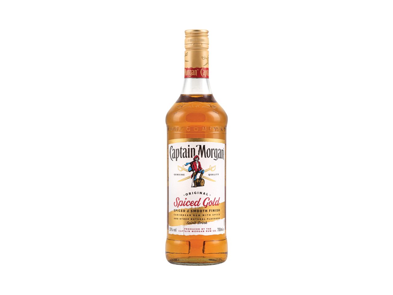Butelis Captain Morgan Spiced Gold romo.