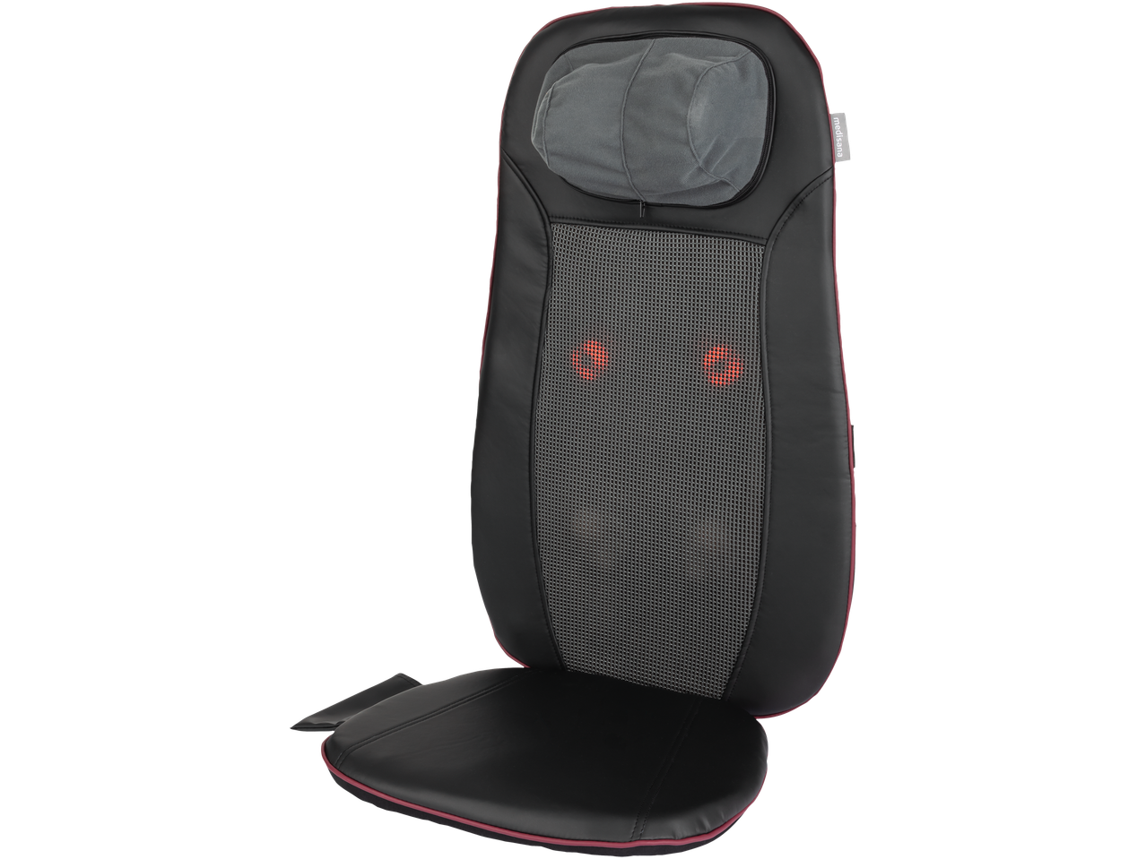 medisana® Shiatsu masažinė sėdynė juoda su raudonais akcentais