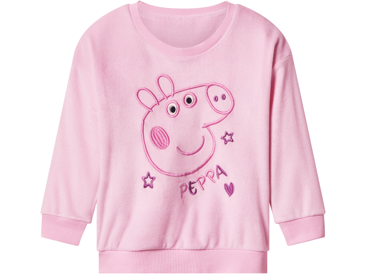 Ružičasta dječja majica s vezom Peppa Pig