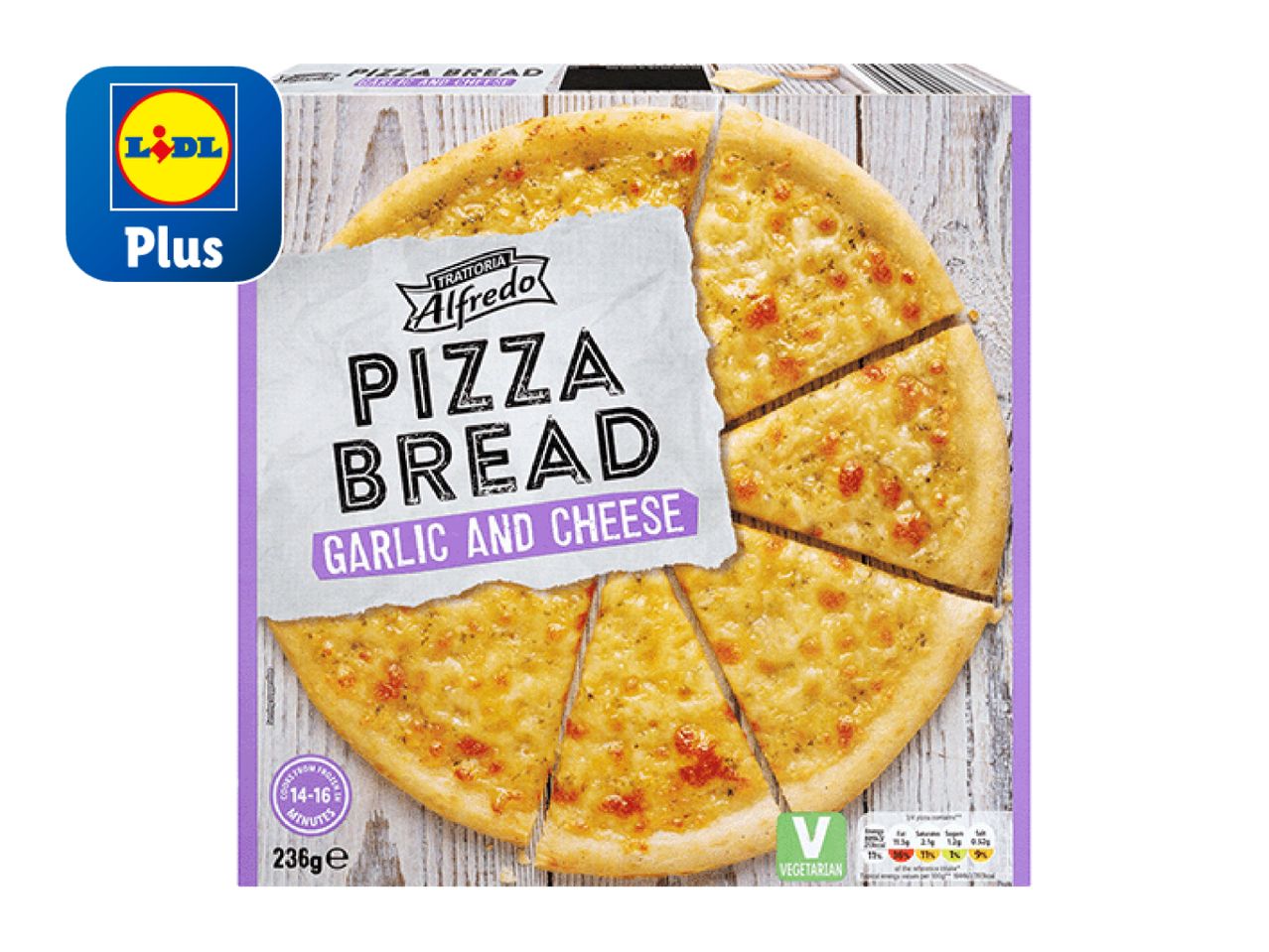 Lidl's Stonebaked Pizza Bread with Garlic & Herb flavour.