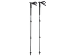 CRIVIT Aluminium Hiking Poles, black, with white logo straps and measurement markings.