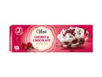 Gelatelli: cherry and chocolate ice cream pots.