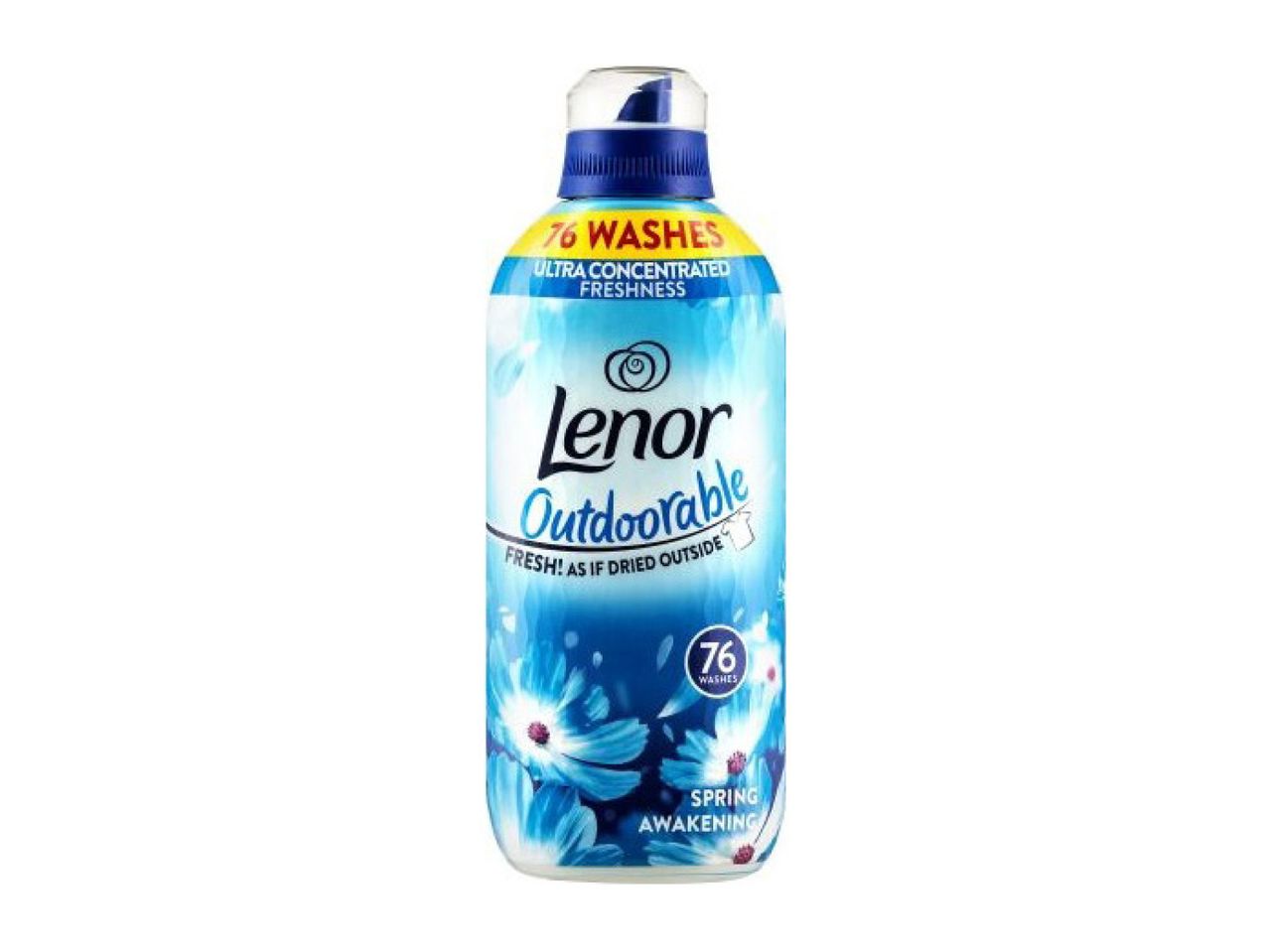 Fabric softener, 76 washes, ultra concentrated freshness, Spring Awakening scent.