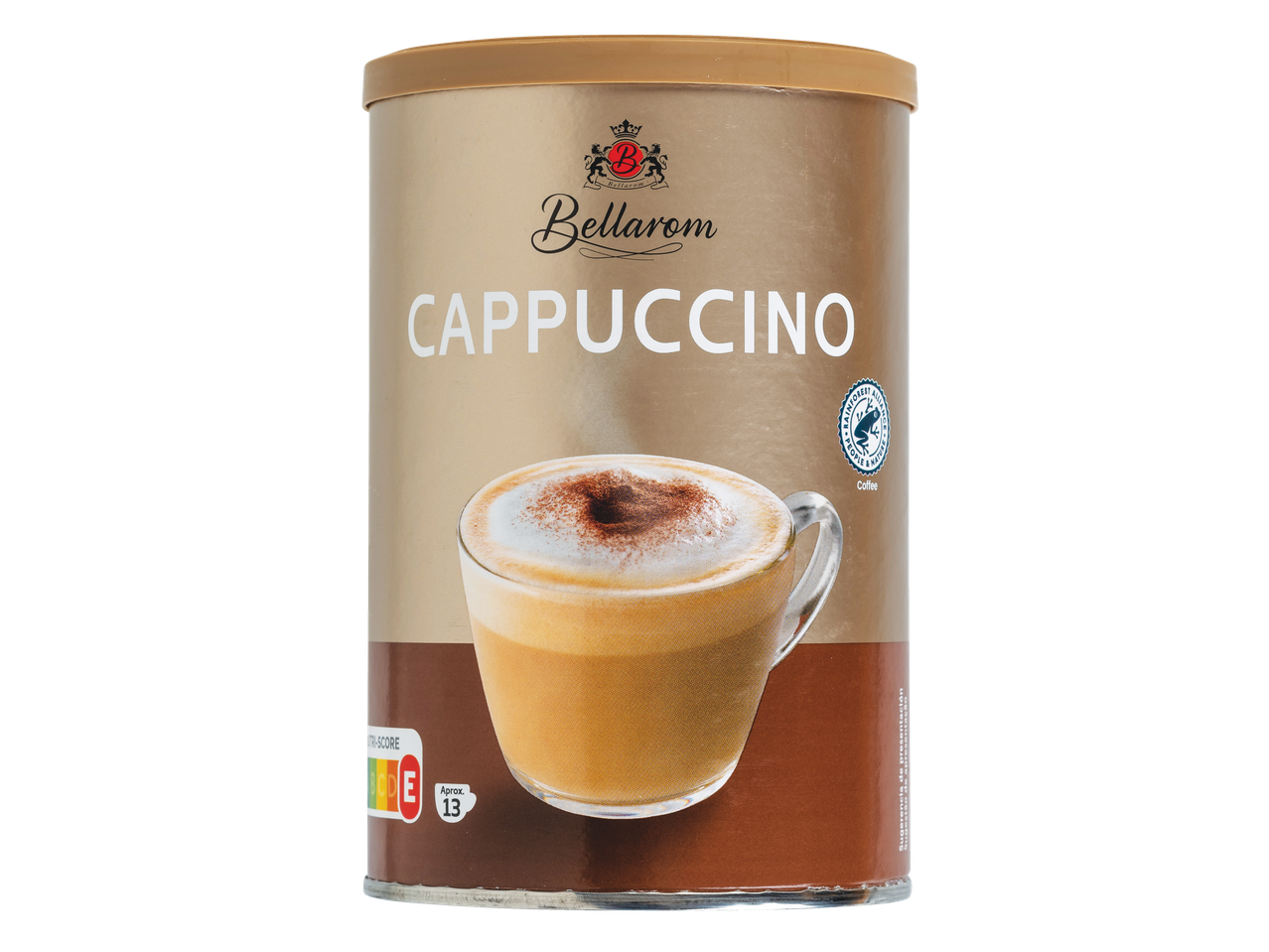 Pó de cappuccino Bellarom para bebida.