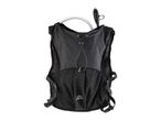 Black hydration vest with a drinking tube and a Crivit logo.