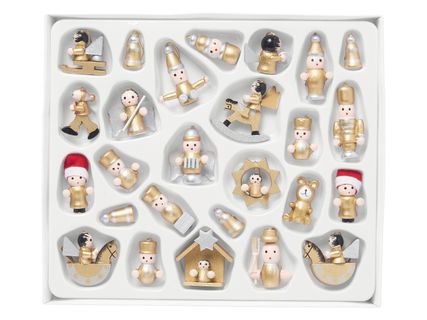 Fa karácsonyfadísz-készlet