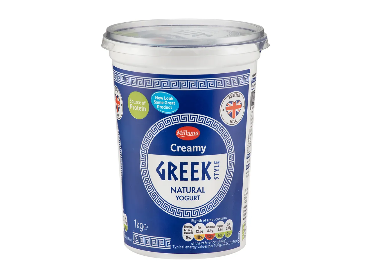 Go to full screen view: Milbona Greek-Style Natural Yogurt - Image 1