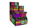Schylling's Nee Doh Nice Cube display box shows multiple colorful, squeezable cubes.