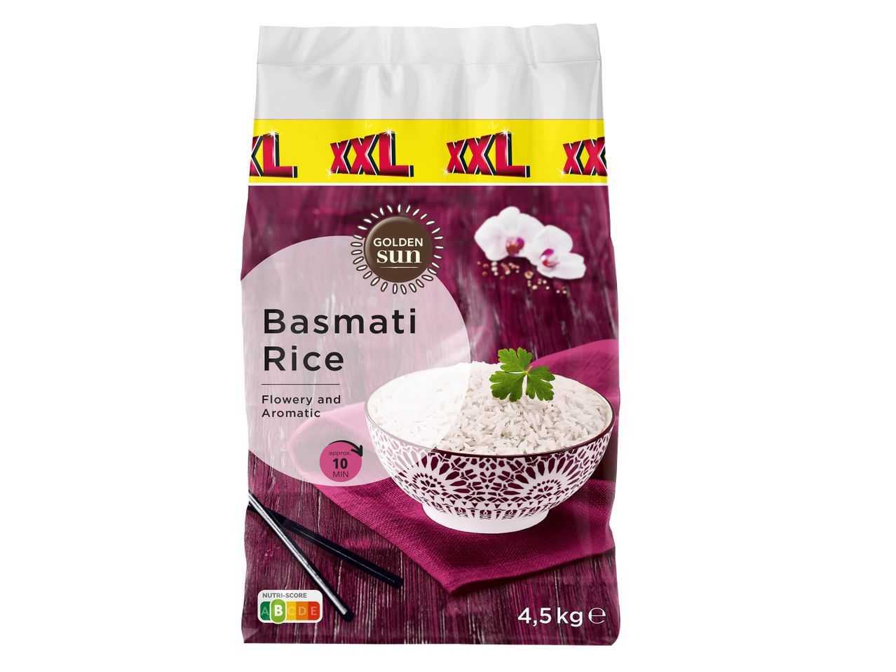 Sac de riz basmati de 5 kg.
