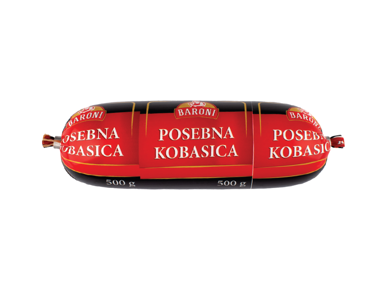 Baroni Posebna kobasica, pakovanje od 500g.