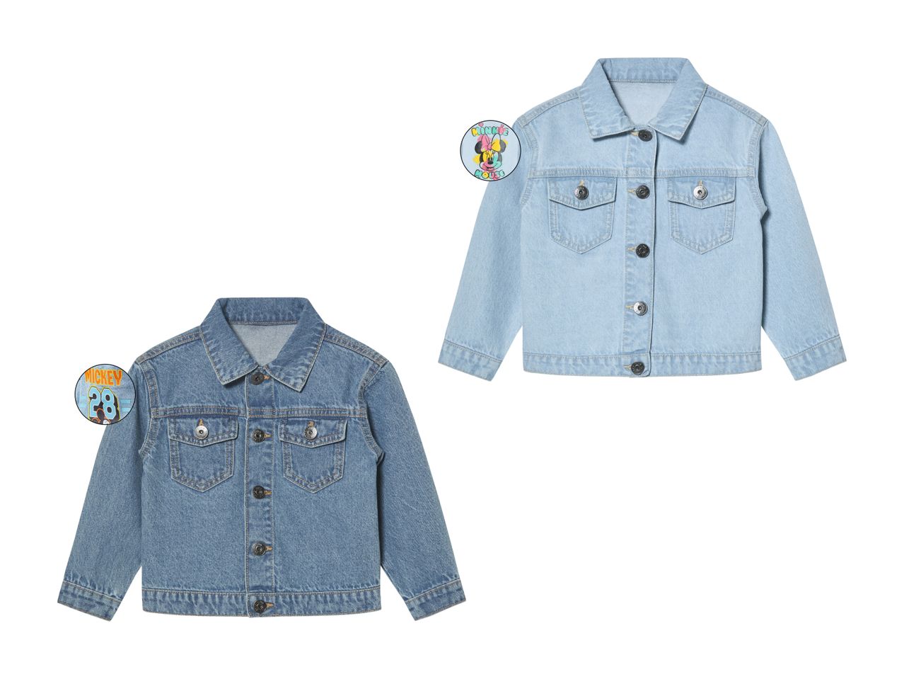 Zwei Kinder-Jeansjacken.