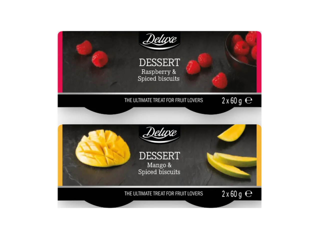 Dessert al lampone o al mango