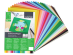 Комплект от 50 листа цветна хартия Crelano в 25 съвременни цвята, подходяща за рязане, оцветяване и лепене.