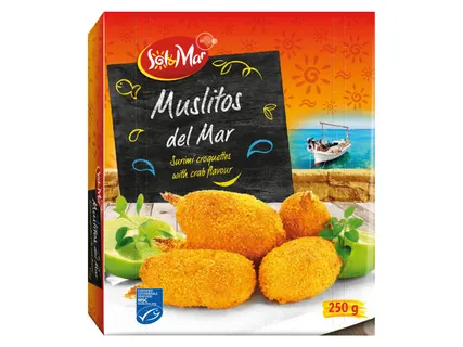 Ropogós, surimi jellegű snack
