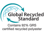 Global Recycled Standard Contains 92% GRS Certified Recycled Polyester