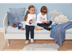 Frozen and Jurassic World pajamas, children's books and socks.